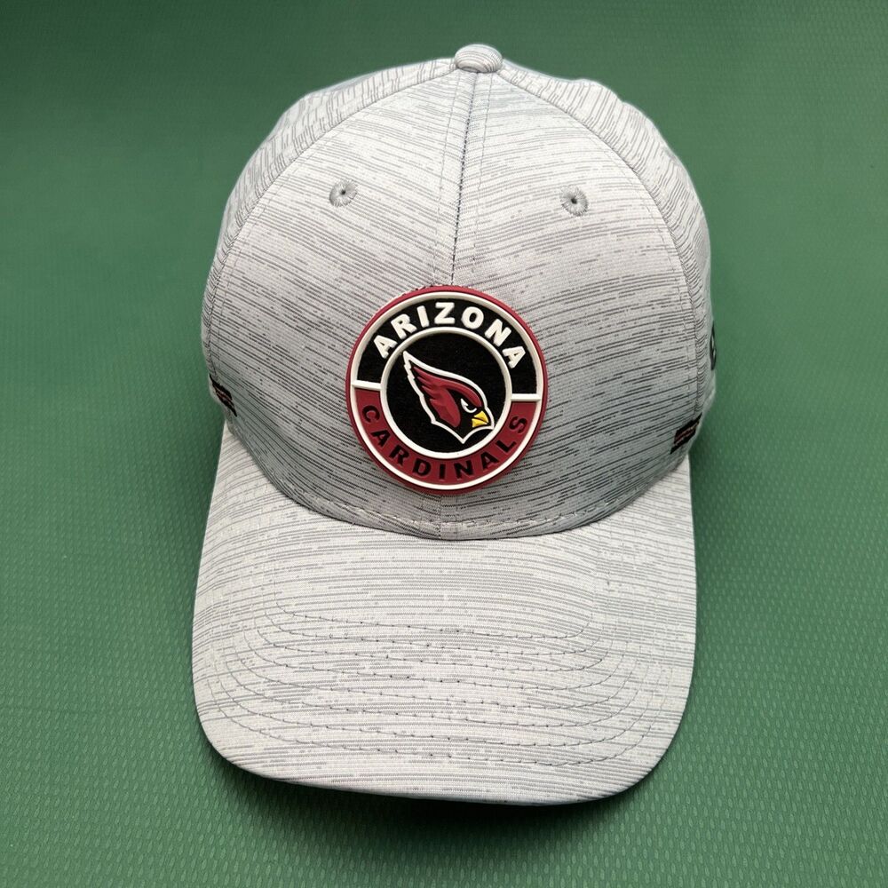 New Era Arizona Cardinals NFL Speed Heathered Grey 39Thirty Flex Fit Hat Cap M/L